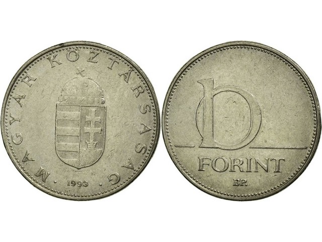 HUNGARY 10 FORINT COIN 2121 CURRENCYWALA